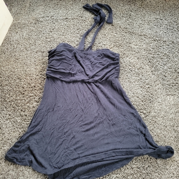 Charlotte Russe Black Beaded  Halter Bra Top - Picture 4 of 4